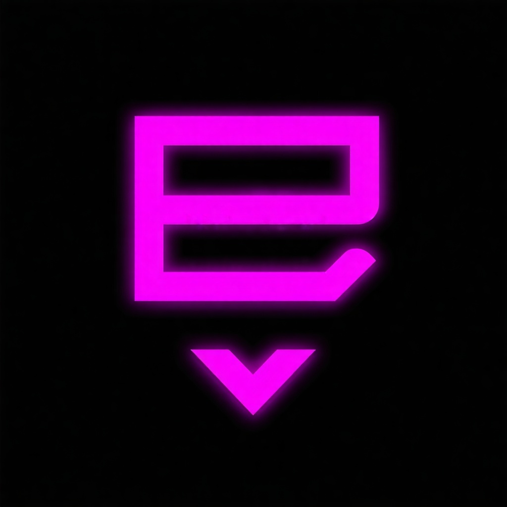 Minimal EnableEmpower Phase Logo for a business pink with black background-4